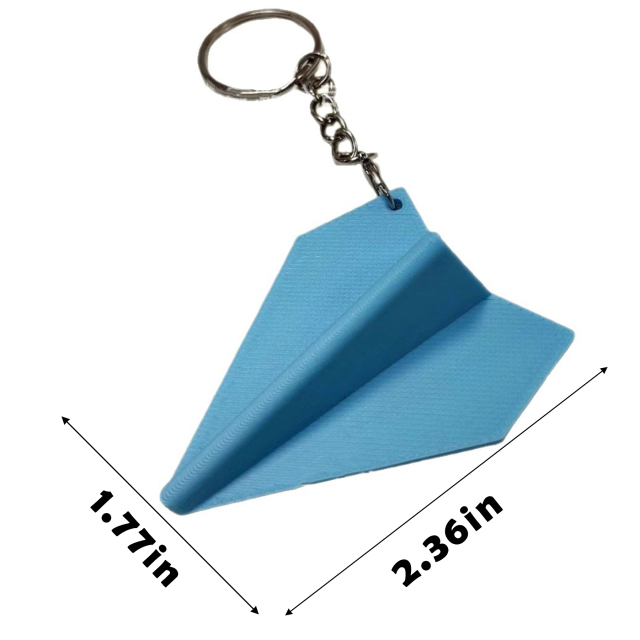 3D Paper Airplane Keychain - Nostalgic Charm