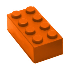 Construction Blocks Squeezies Stress Reliever