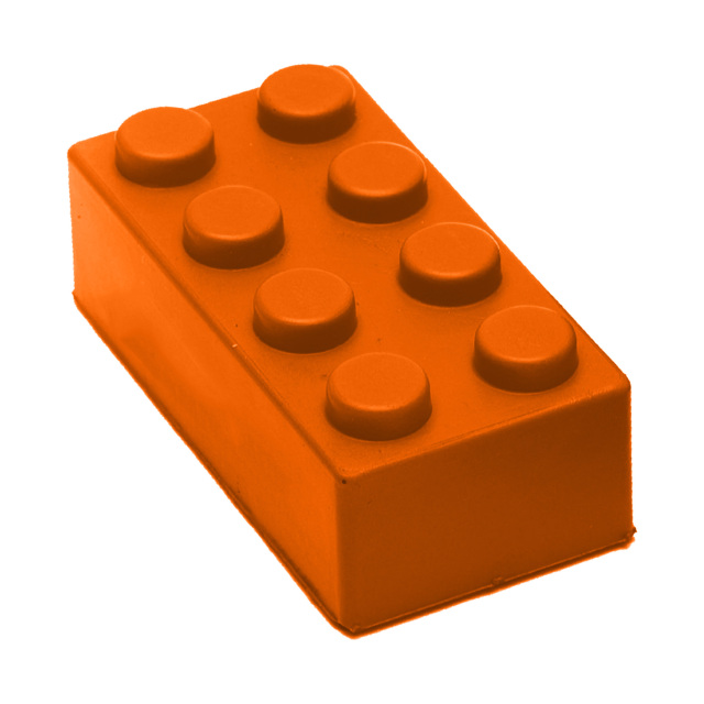 Construction Blocks Squeezies Stress Reliever
