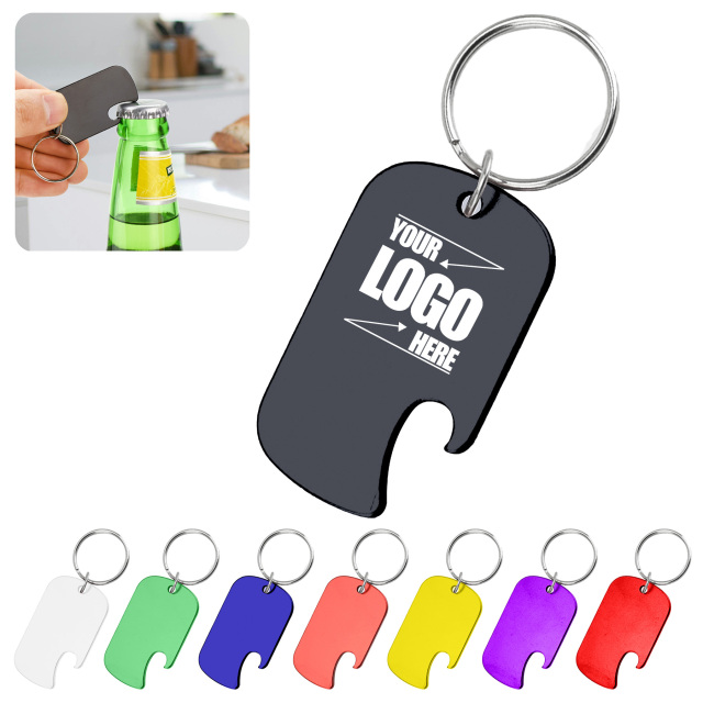 Aluminum Key Holder & Dog Tag with Bottle Opener