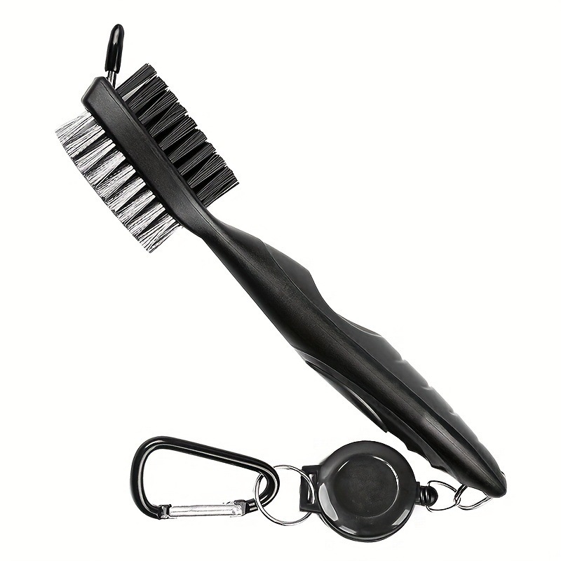 Golf Brush with Retractable Carabine