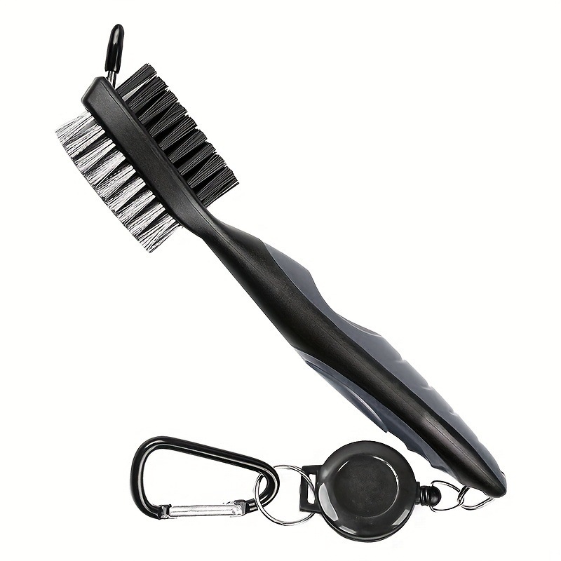 Golf Brush with Retractable Carabine