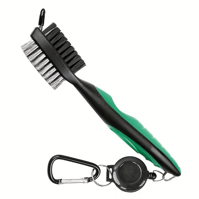Golf Brush with Retractable Carabine