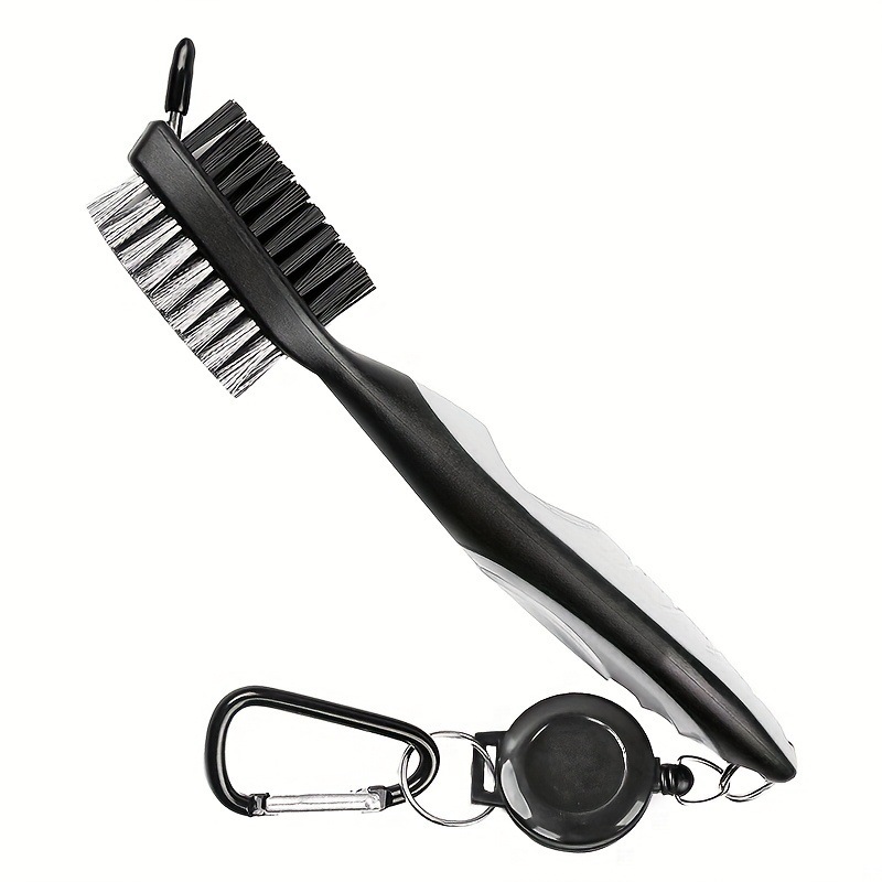 Golf Brush with Retractable Carabine