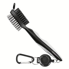 Golf Brush with Retractable Carabine