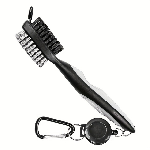 Golf Brush with Retractable Carabine