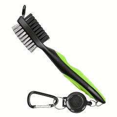 Golf Brush with Retractable Carabine