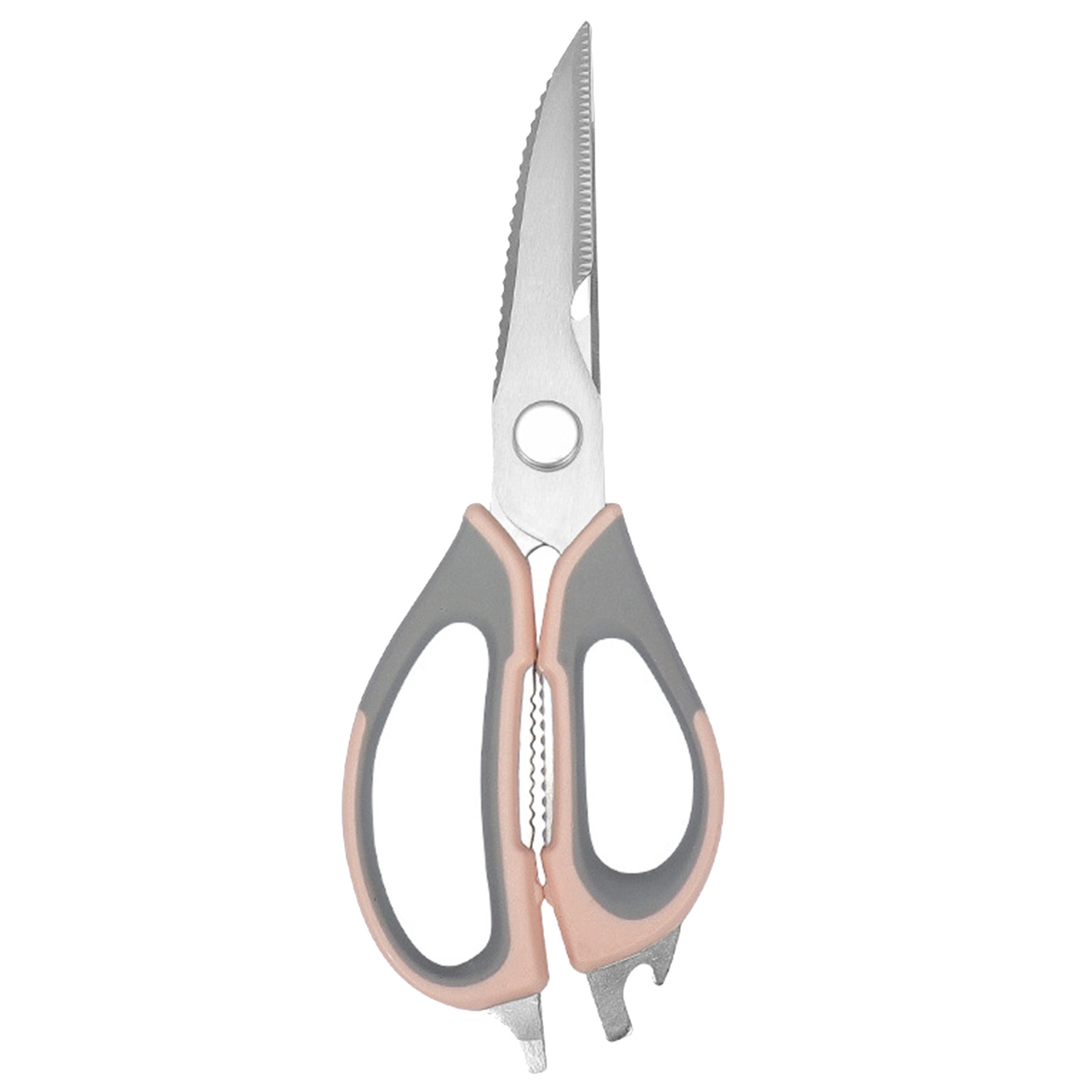 Multi-Functional Kitchen Scissors With Magnetic Blade Cover