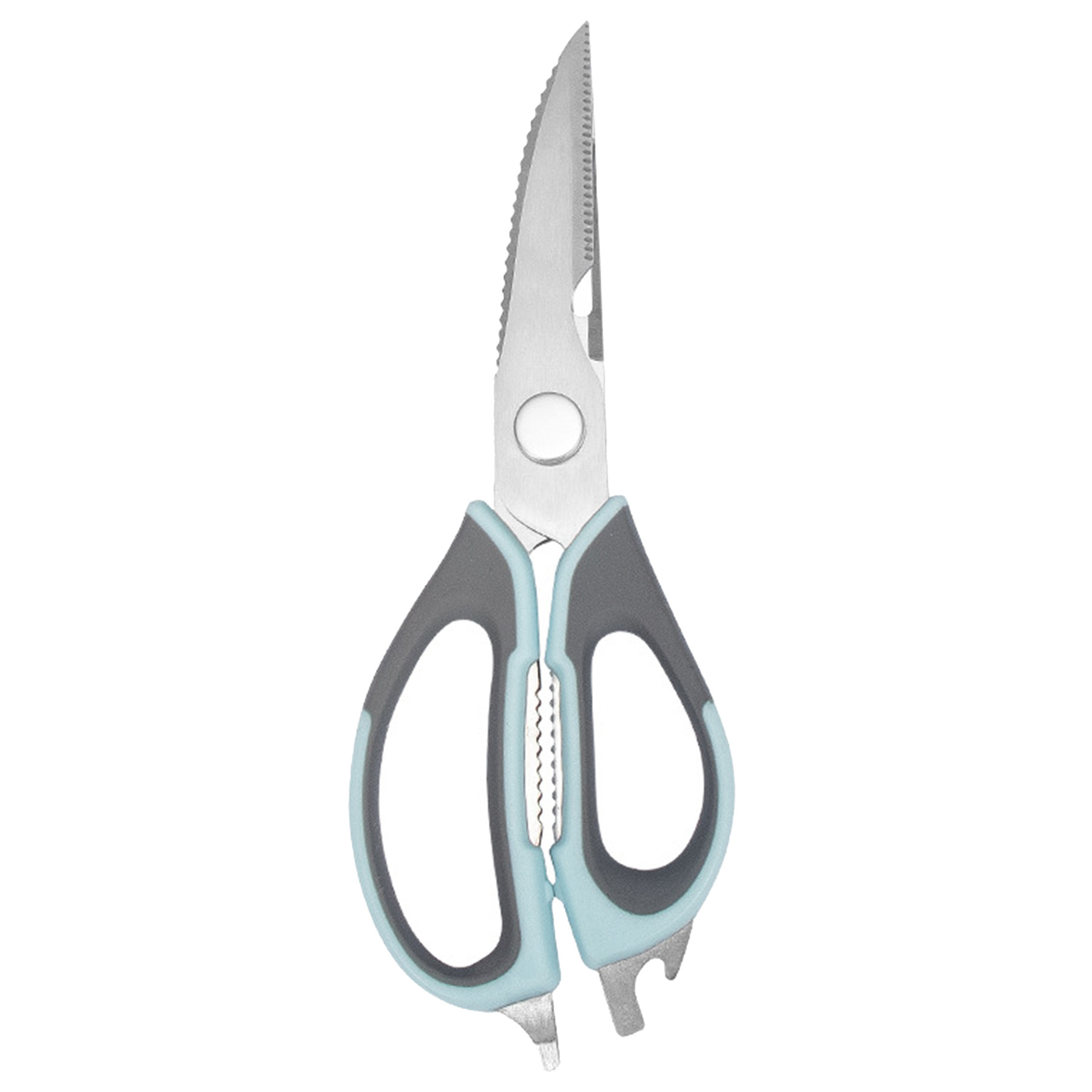 Multi-Functional Kitchen Scissors With Magnetic Blade Cover