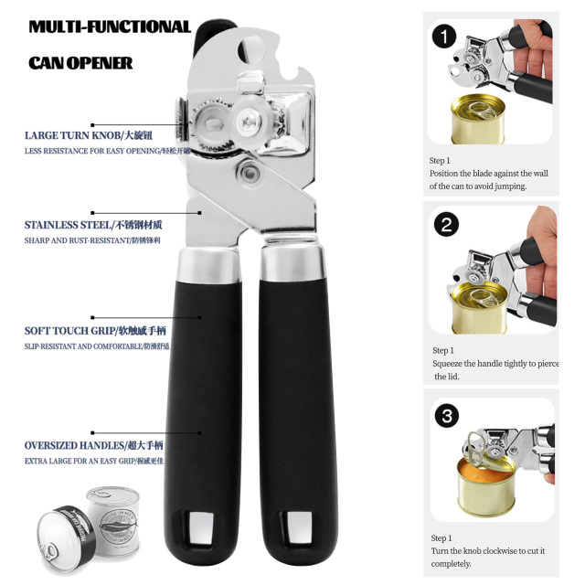 Stainless Steel Can Knife Kitchen Tool Beer Bottle Opener