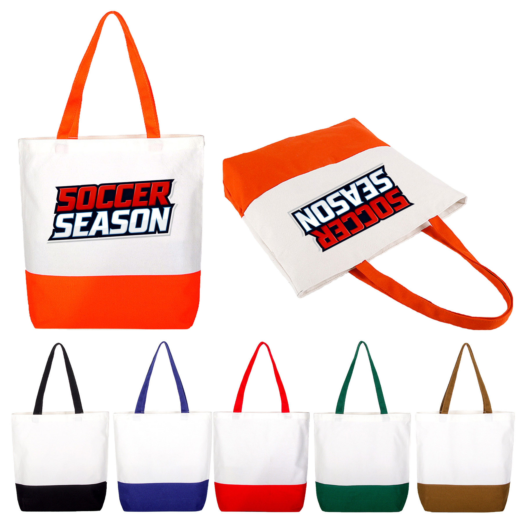 10 oz. Cotton Canvas Boat Tote Bags Front Pocket
