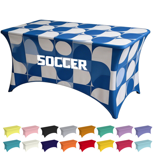 6' Standard Stretch Table Cover (Full Color Dye Sublimation)