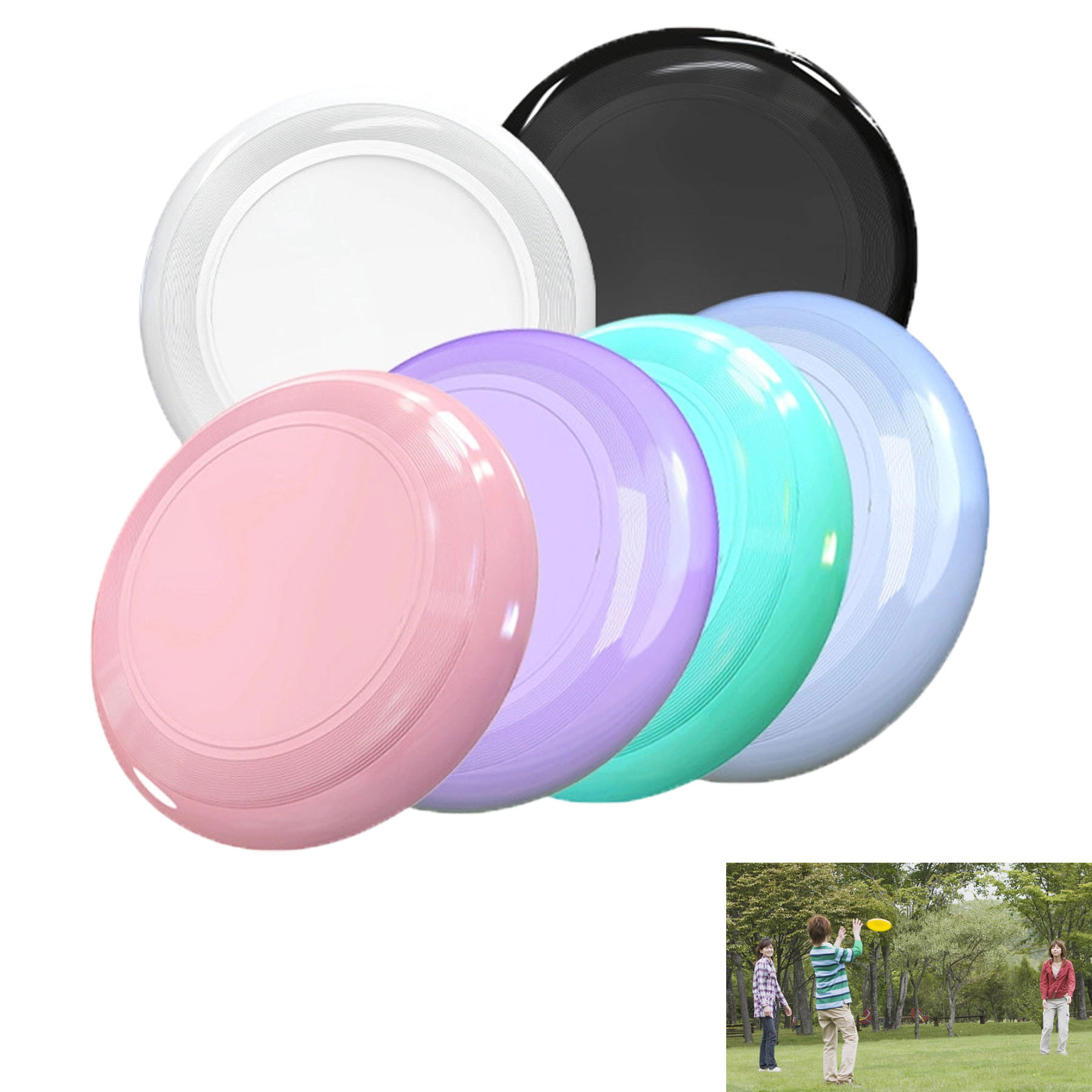 Plastic Soft Rubber Sports Frisbee