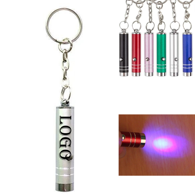 Mini Aluminum UV Keychain Light