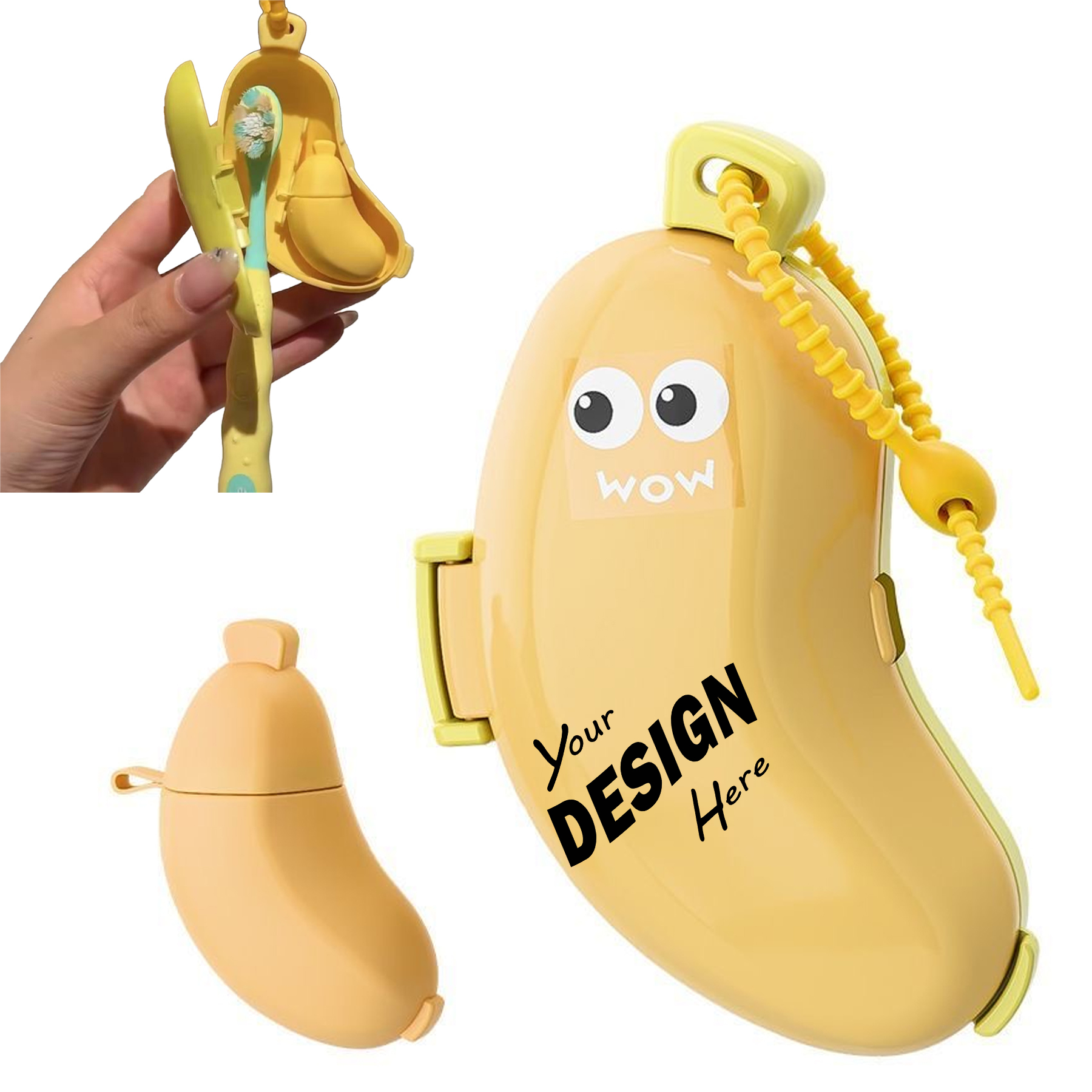 Banana Travel Toothbrush Case