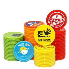 Custom Double-Sided Plastic Reward Tokens, 1.46"