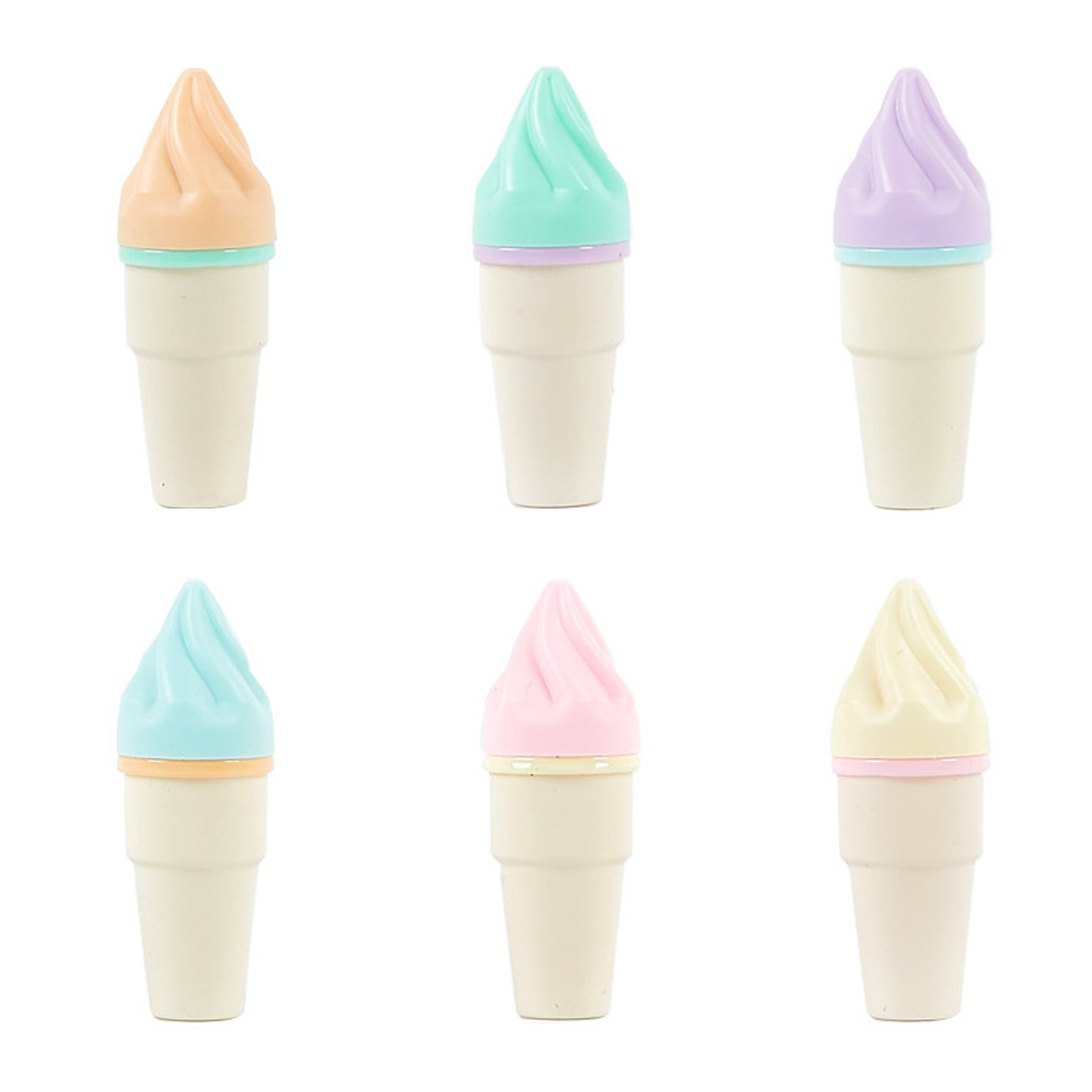 6-Pack Ice Cream Highlighters, Macaron Colors
