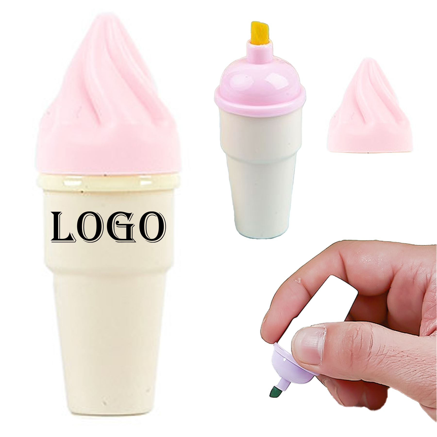 6-Pack Ice Cream Highlighters, Macaron Colors