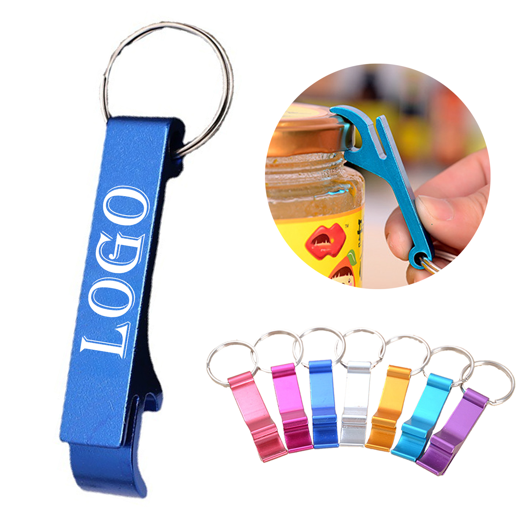 Aluminum Bottle Opener Keychain