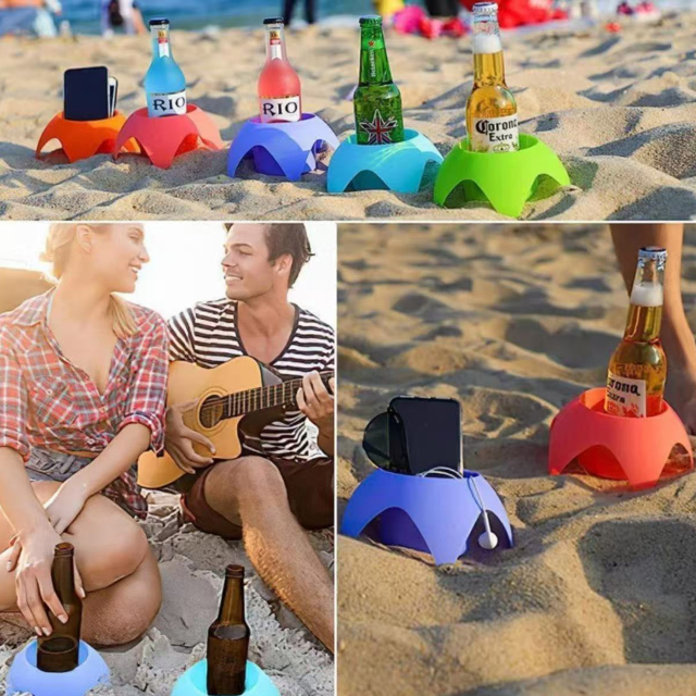 Sand Proof Beach Cup Holder & Drink Stand