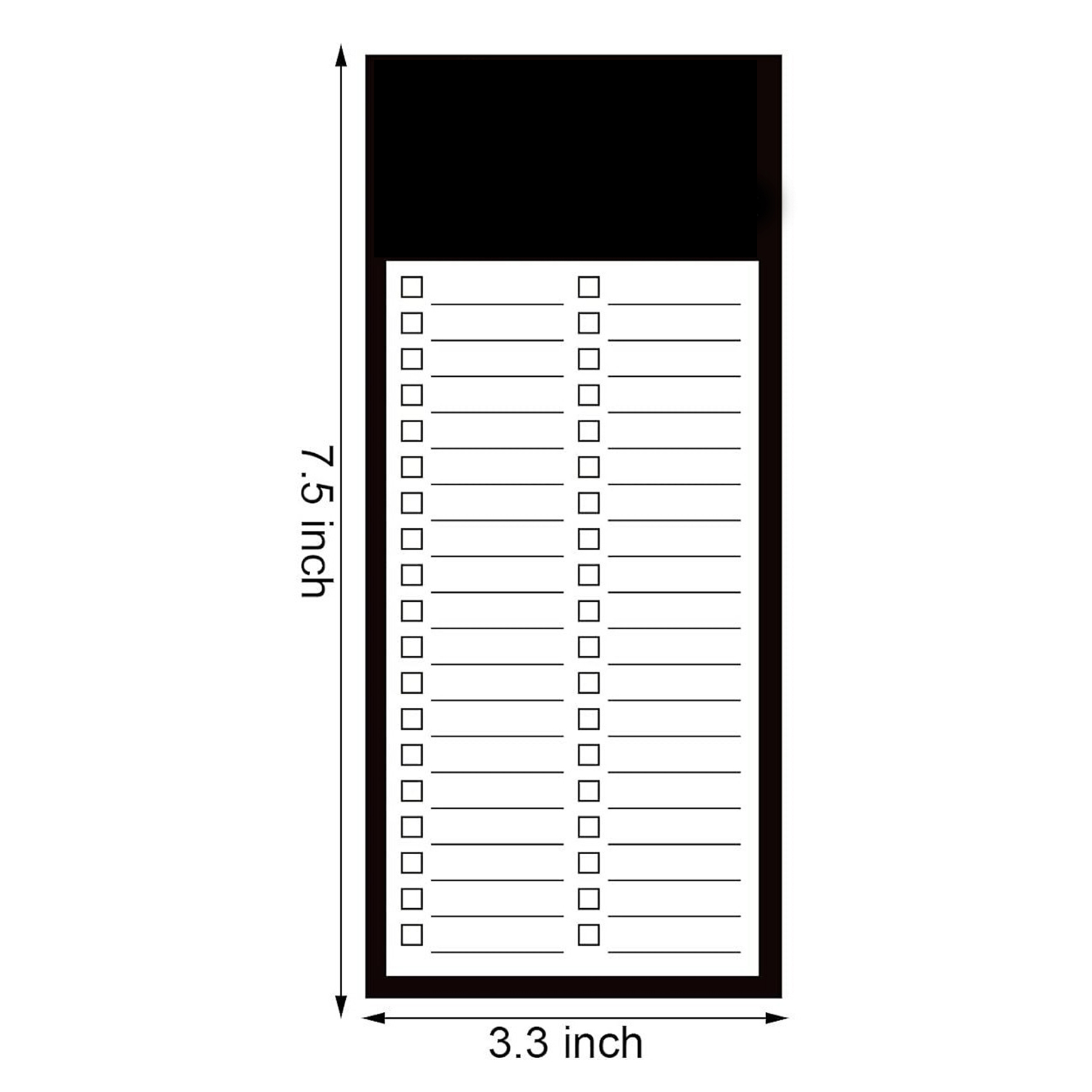 Custom Size Magnetic To-Do List Notepad