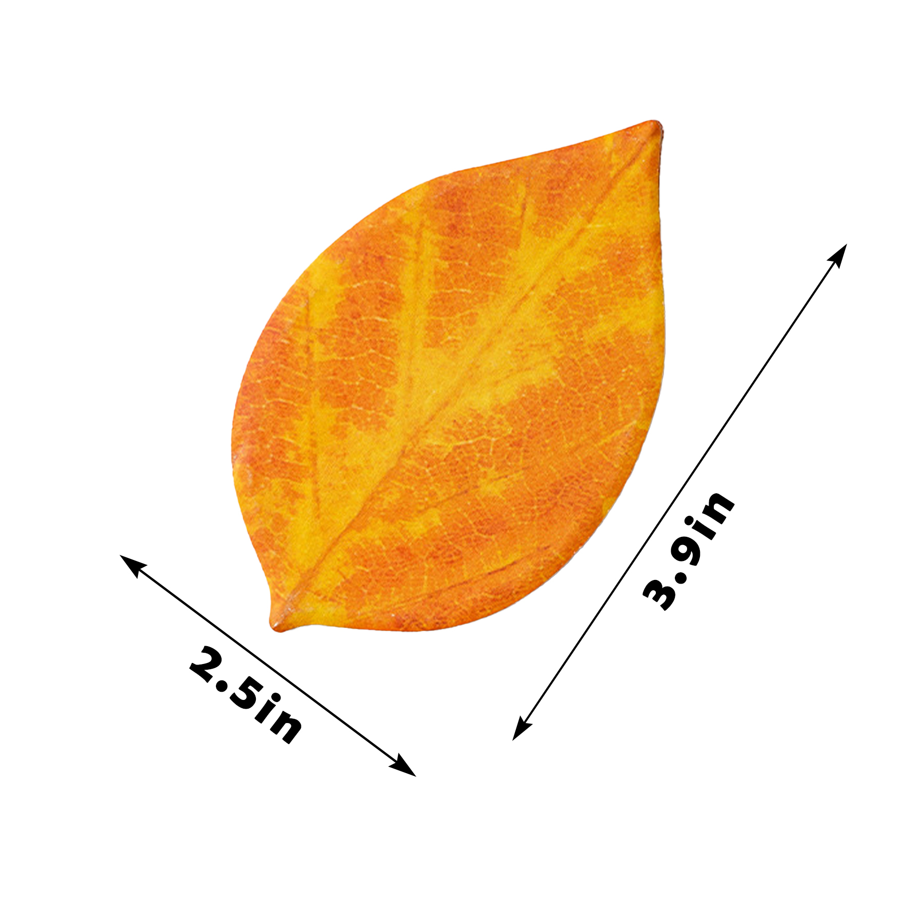 Custom Nature-Themed Leaf Shaped Sticky Notes