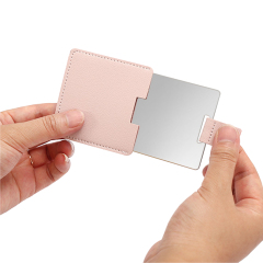 Shatterproof Portable Stainless Steel Makeup Mirror 2.7" × 2.7"