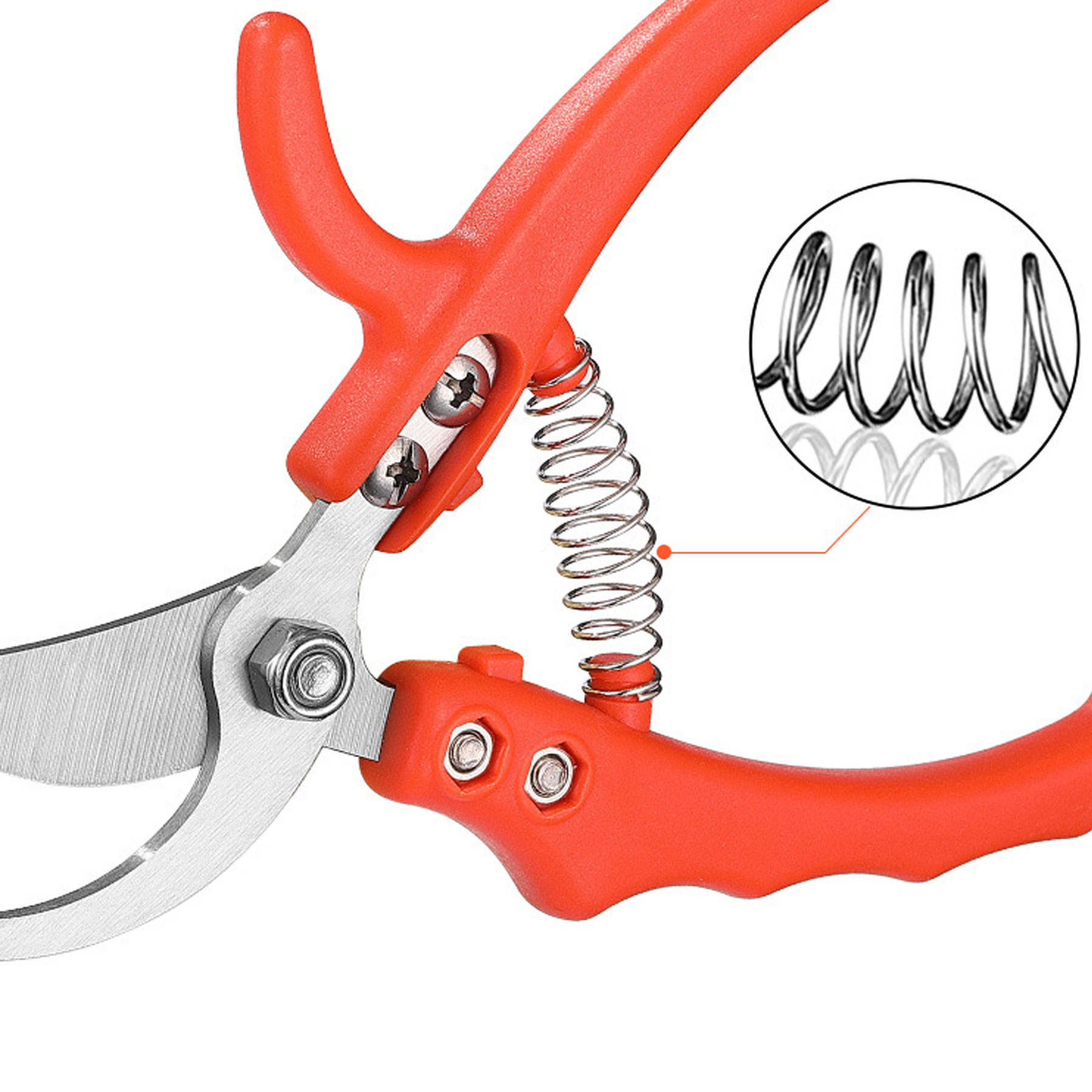 Curved Blade Bypass Pruning Shears for Gardening