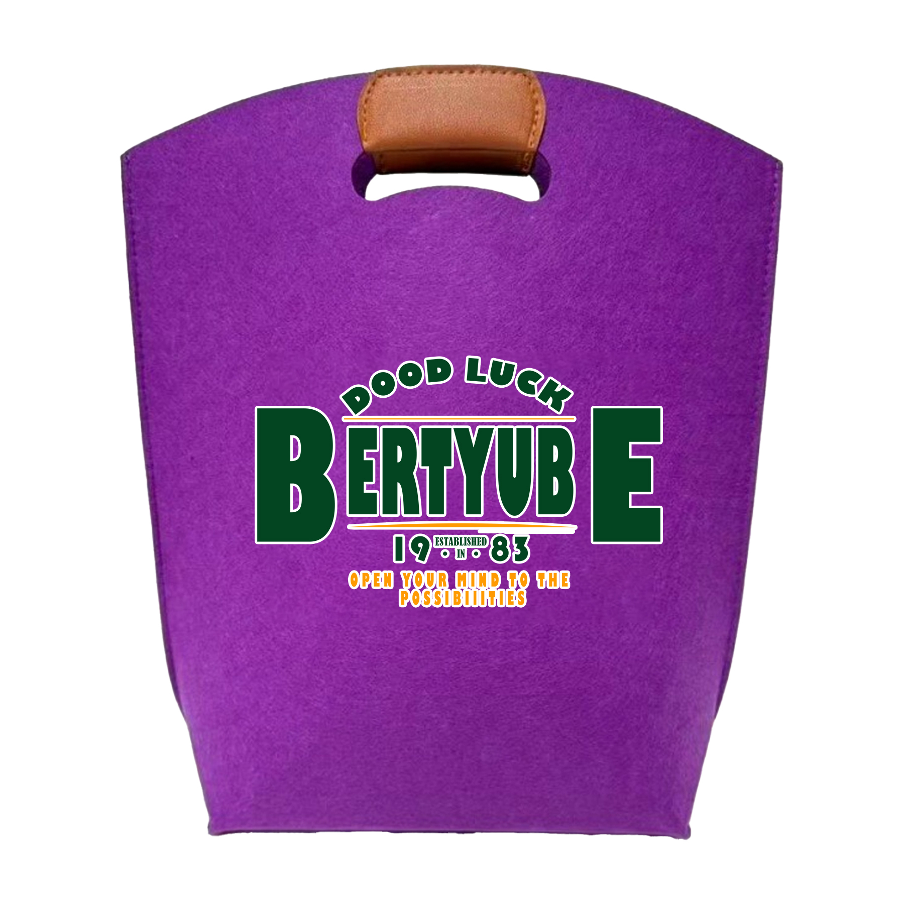 Custom Felt Tote Bag with PU Handle