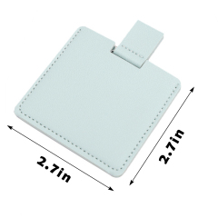 Shatterproof Portable Stainless Steel Makeup Mirror 2.7" × 2.7"