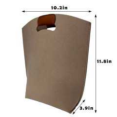 Custom Felt Tote Bag with PU Handle