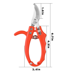 Curved Blade Bypass Pruning Shears for Gardening