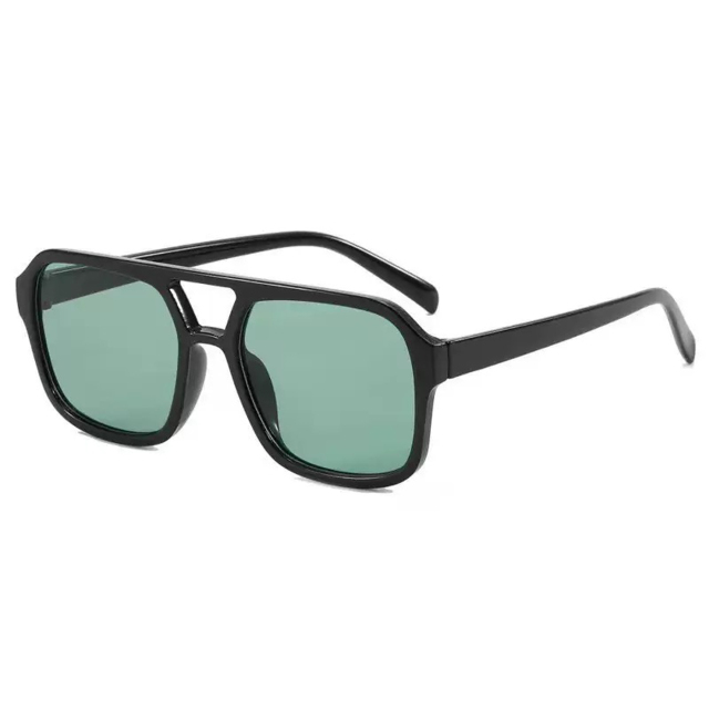 Square-framed Double Bridge Sunglasses