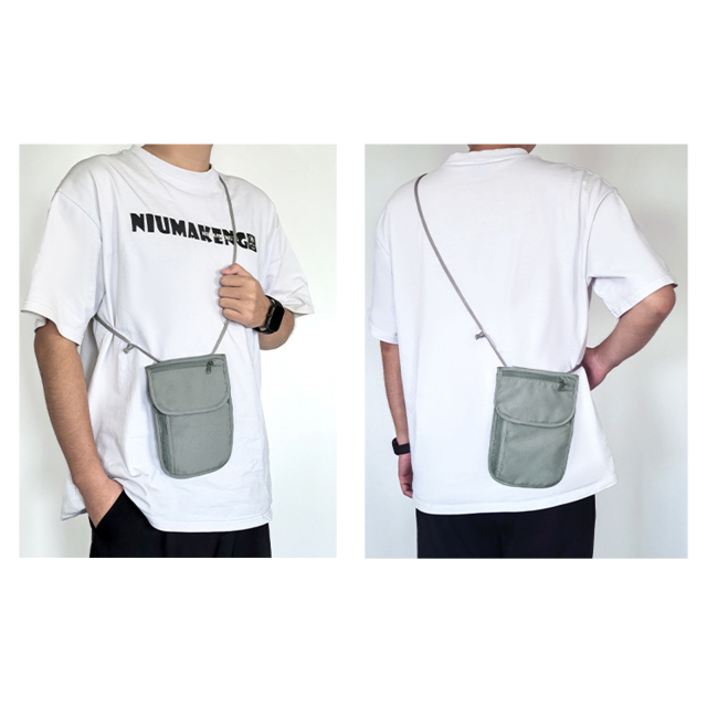 Secure RFID-Blocking Travel Neck Pouch