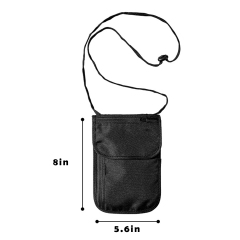 Secure RFID-Blocking Travel Neck Pouch