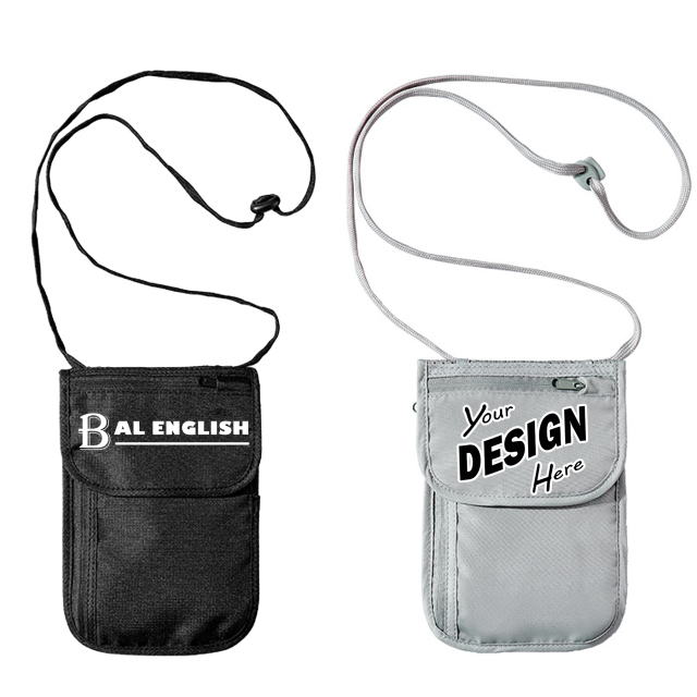 Secure RFID-Blocking Travel Neck Pouch