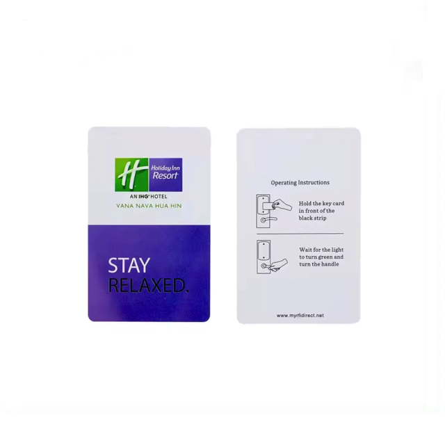 Customized Encrypted Smart NFC Key Card 13.56Mhz Access Control PVC RFID Hotel Key Card