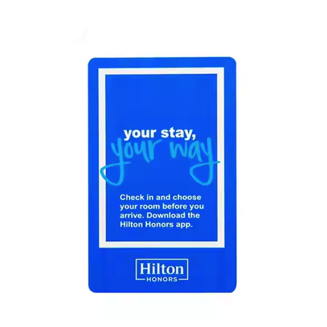 Customized Encrypted Smart NFC Key Card 13.56Mhz Access Control PVC RFID Hotel Key Card
