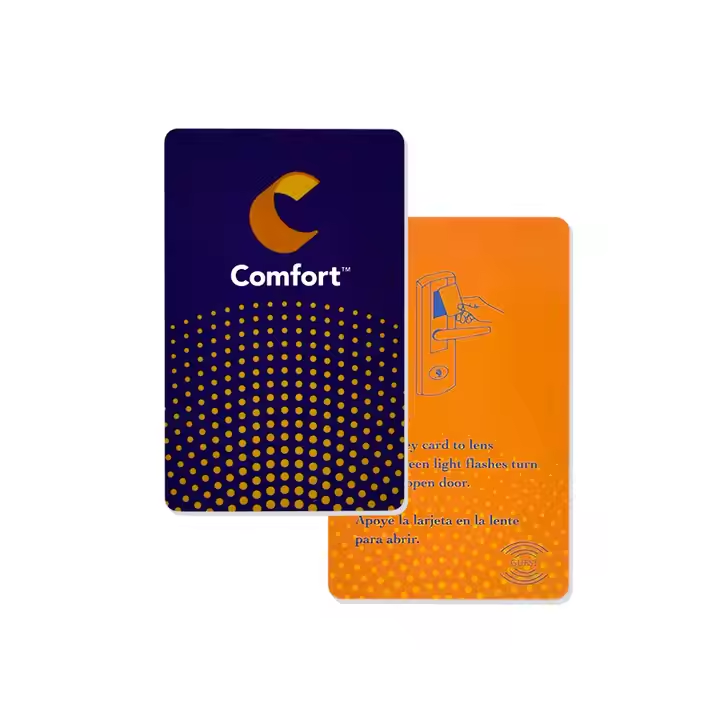 Customized Encrypted Smart NFC Key Card 13.56Mhz Access Control PVC RFID Hotel Key Card