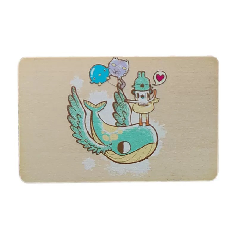 Custom 13.56Mhz MIFARE Classic EV1 Wood Hotel Key Card