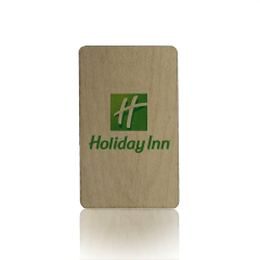 Custom 13.56Mhz MIFARE Classic EV1 Wood Hotel Key Card