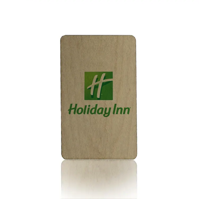 Custom 13.56Mhz MIFARE Classic EV1 Wood Hotel Key Card