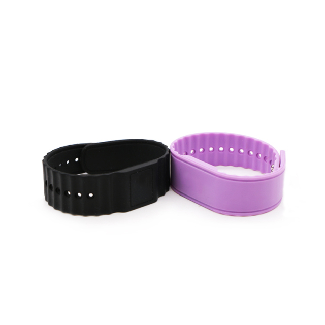 RFID Silicone Wristband Watch/ Custom Printing 14443A 13.56mhz NFC Silicone Wristband Bracelet GJ-007
