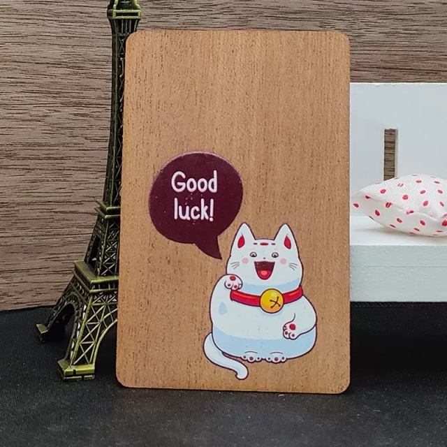 ISO Standard 13.56MHZ Wooden Hotel Key Card NFC Card for Access Control System