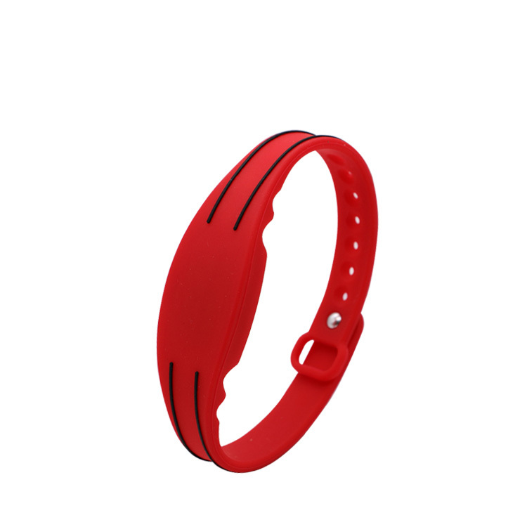Waterproof Durable 13.56 MHz RFID Silicone Wristband Fashion NFC Bracelet Bands GJ-011