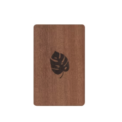 Customized FSC Printable Wooden Hotel Room Card NFC 216 Bamboo Wooden Business Cards