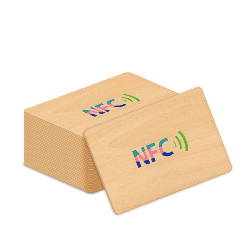 Wholesale Customized Blank RFID Smart Chip Card Laser Engraved NFC Wood Business Card