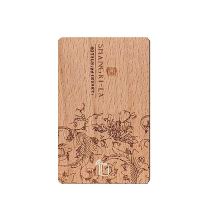Customized FSC Printable Wooden Hotel Room Card NFC 216 Bamboo Wooden Business Cards
