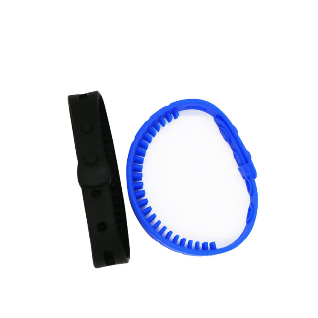 Wholesale Passive Custom Color Logo 860-960mhz UHF RFID Silicone Wristband for Concert Party Activity GJ-009