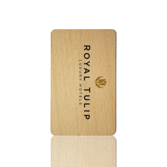 Access Control RFID MF 1K Wood Card Environmentally Printing RFID Wooden Card